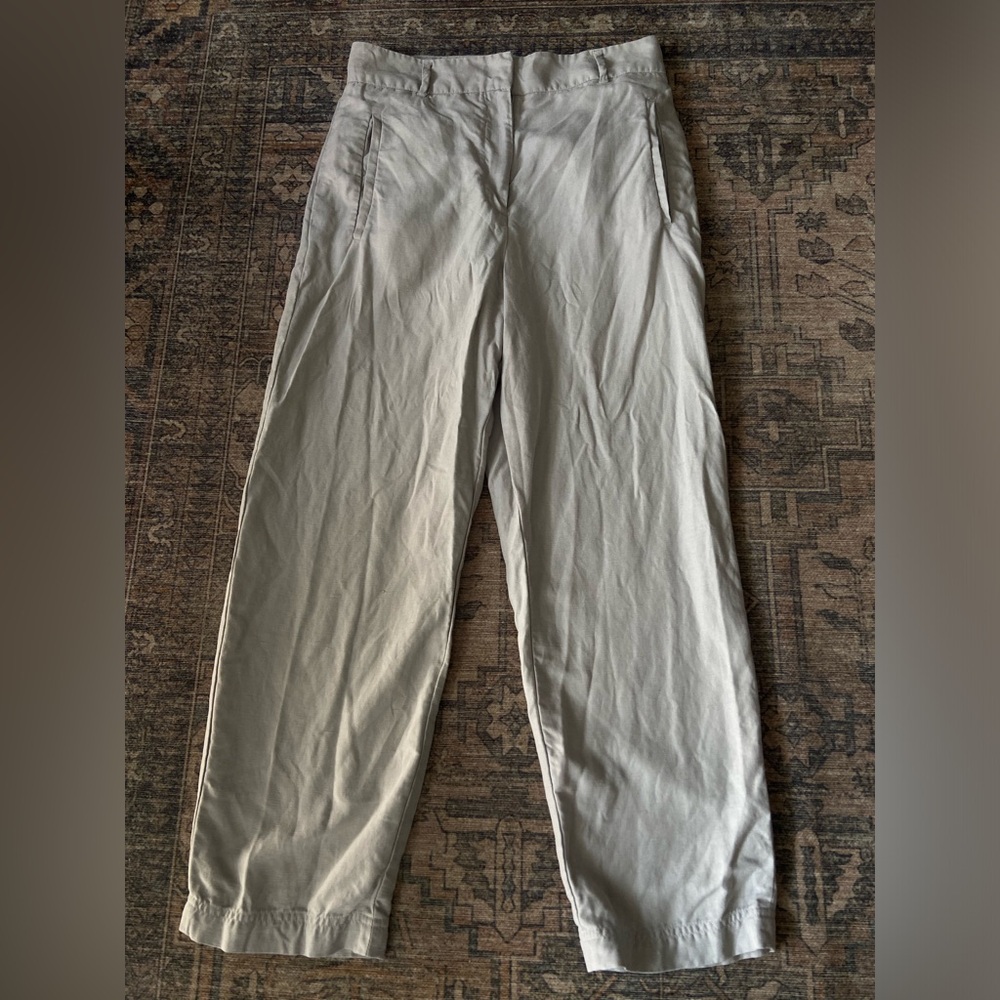 Wilfred Light Grey Linen Blend Trouser